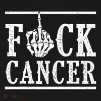 Fuck Cancer Middle Finger Bone Skeleton Cancer Survivor Pajama Set thumb 2