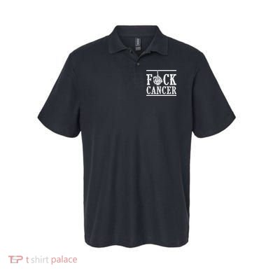 Fuck Cancer Middle Finger Bone Skeleton Cancer Survivor Polo