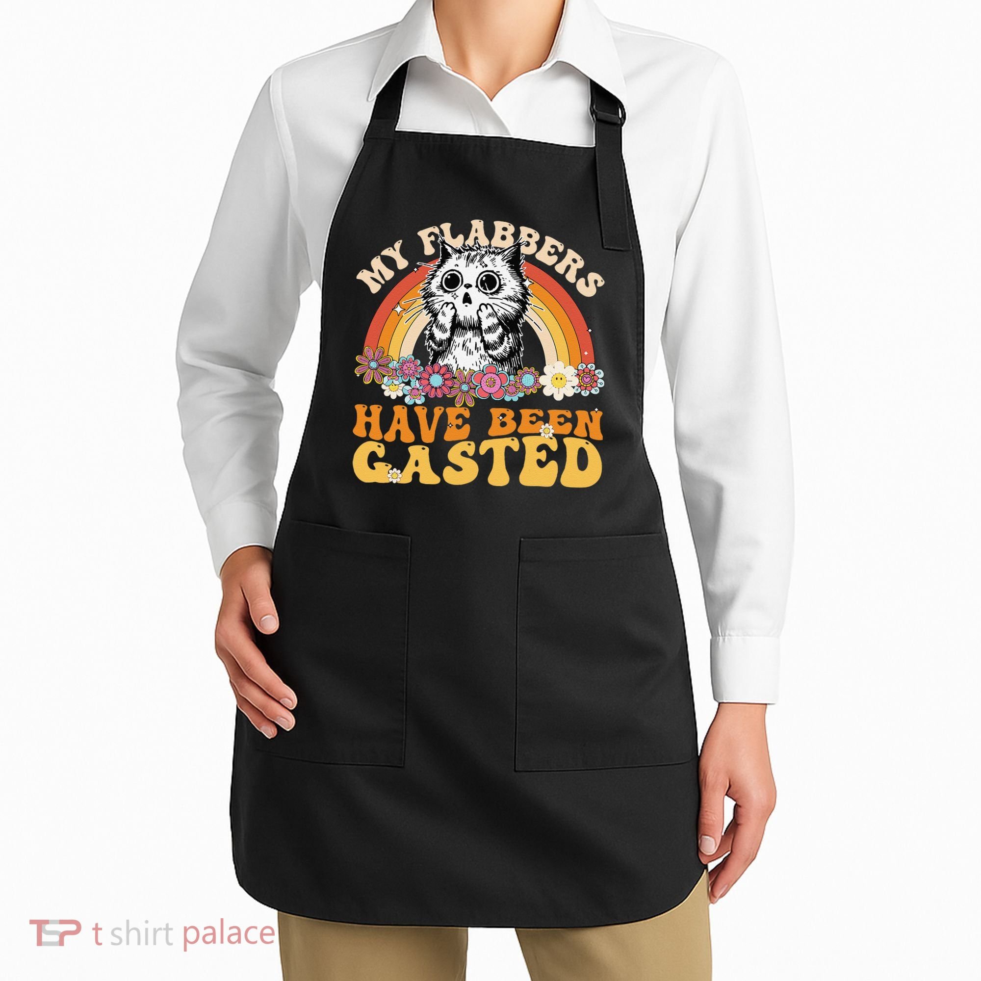 Funny Cat Meme My Flabbers Have Been Gasted Apron