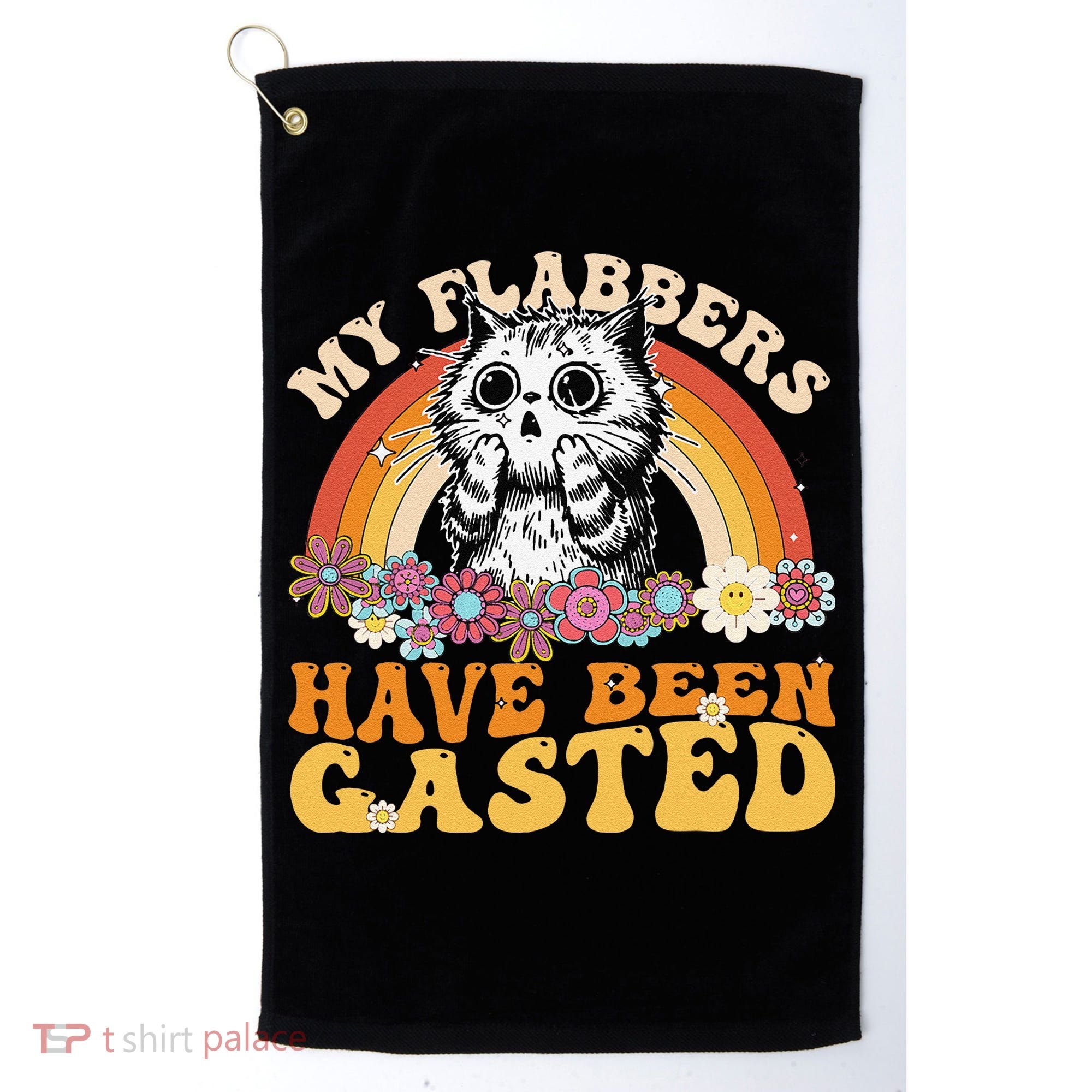 Funny Cat Meme My Flabbers Have Been Gasted Golf Towel
