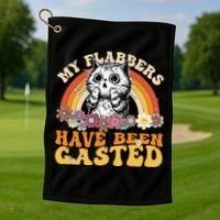 Funny Cat Meme My Flabbers Have Been Gasted Golf Towel thumb 1
