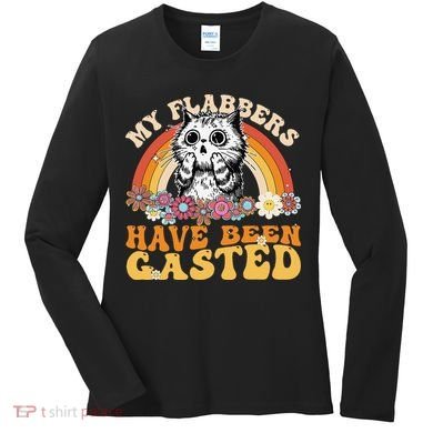 Funny Cat Meme My Flabbers Have Been Gasted Women's Long Sleeve Shirt