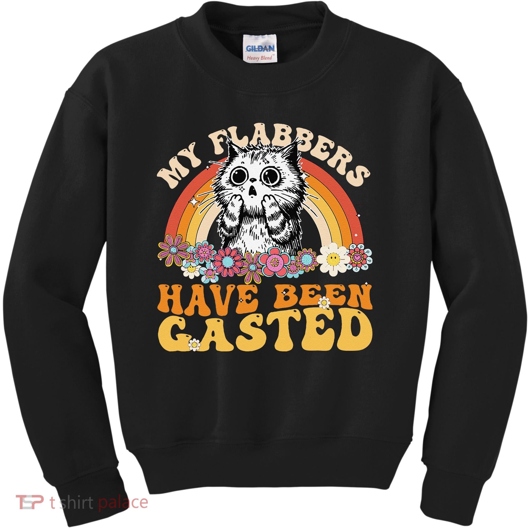 Funny Cat Meme My Flabbers Have Been Gasted Kids Sweatshirt