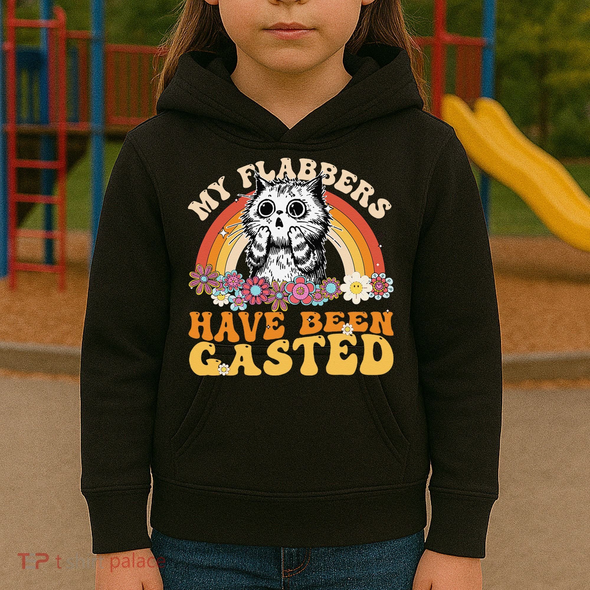 Funny Cat Meme My Flabbers Have Been Gasted Kids Hoodie