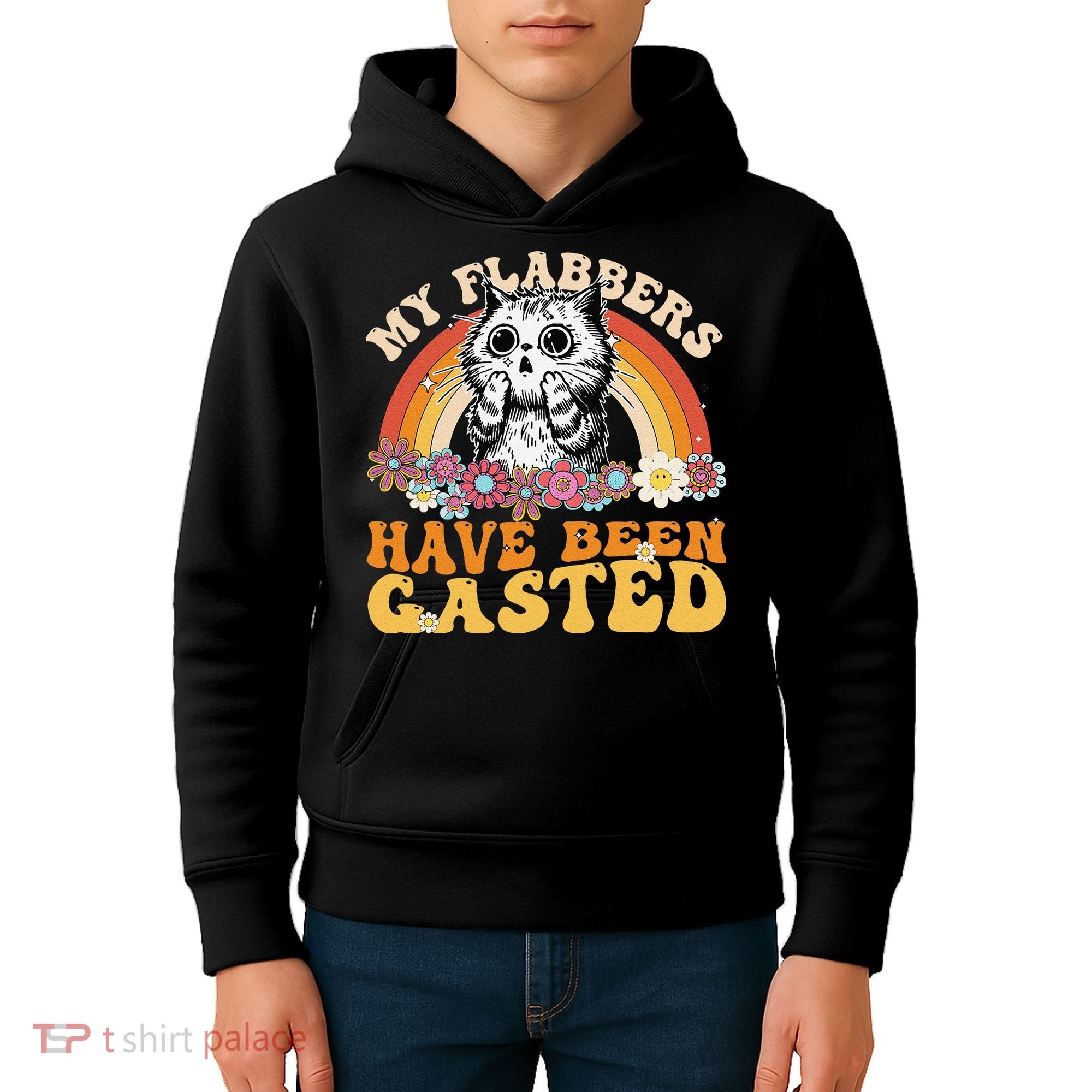 Funny Cat Meme My Flabbers Have Been Gasted Kids Hoodie