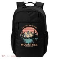 Faith Can Move Mountains Religious Christian Camping Gift Backpack thumb 0