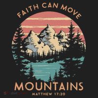 Faith Can Move Mountains Religious Christian Camping Gift Beanie thumb 2