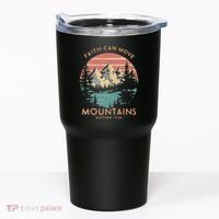 Faith Can Move Mountains Religious Christian Camping Gift Tumbler thumb 0