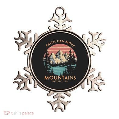Faith Can Move Mountains Religious Christian Camping Gift Ornament
