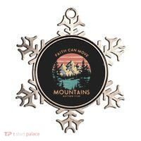 Faith Can Move Mountains Religious Christian Camping Gift Ornament thumb 0