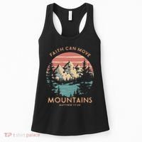 Faith Can Move Mountains Religious Christian Camping Gift Women's Tank Top thumb 0
