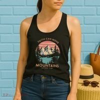 Faith Can Move Mountains Religious Christian Camping Gift Women's Tank Top thumb 2