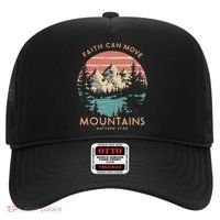 Faith Can Move Mountains Religious Christian Camping Gift Hat thumb 0