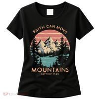 Faith Can Move Mountains Religious Christian Camping Gift Women's T-Shirt thumb 0