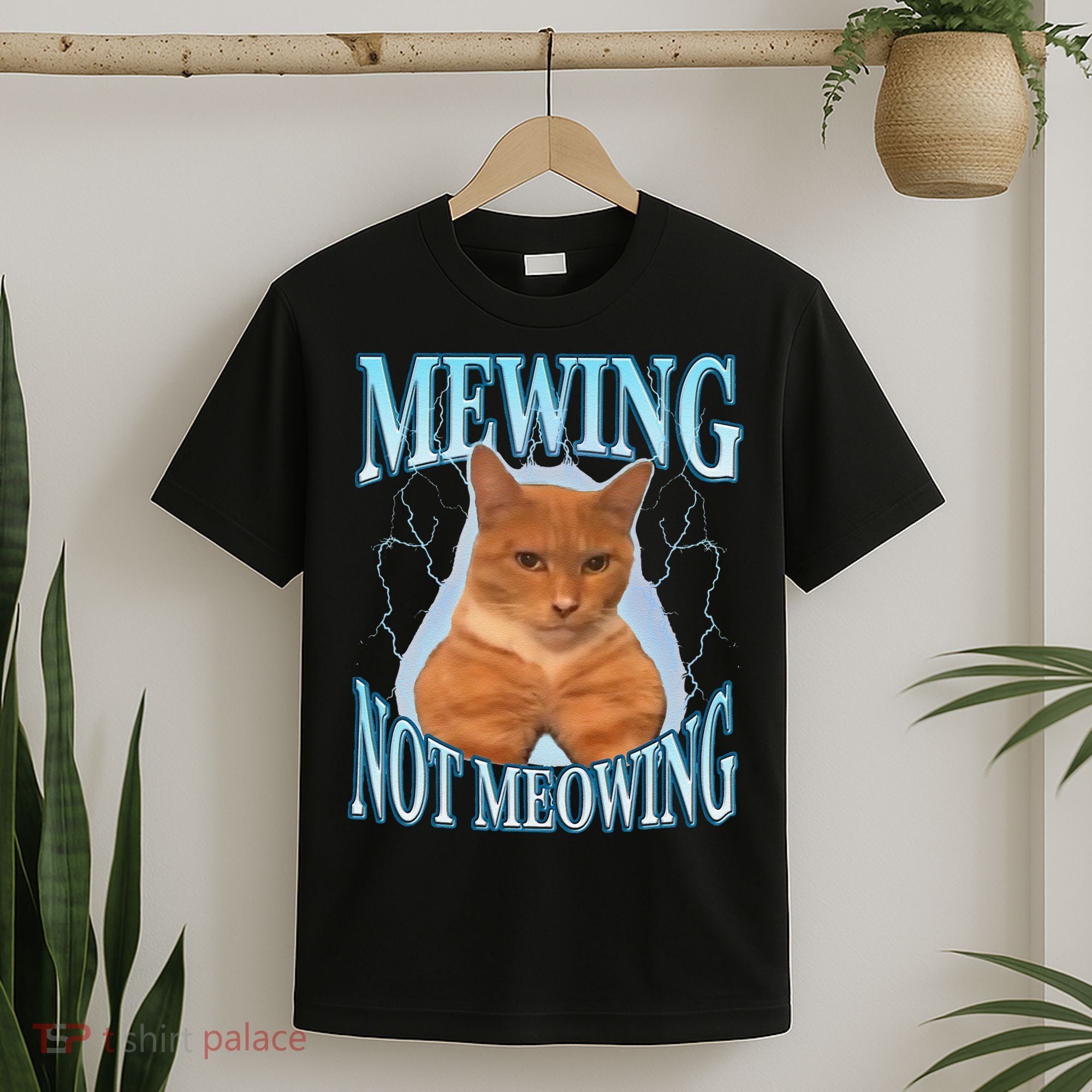 Funny Cat Meme With Meowing Looksmax Meowing Cat T-Shirt
