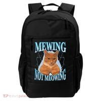 Funny Cat Meme With Meowing Looksmax Meowing Cat Backpack thumb 0