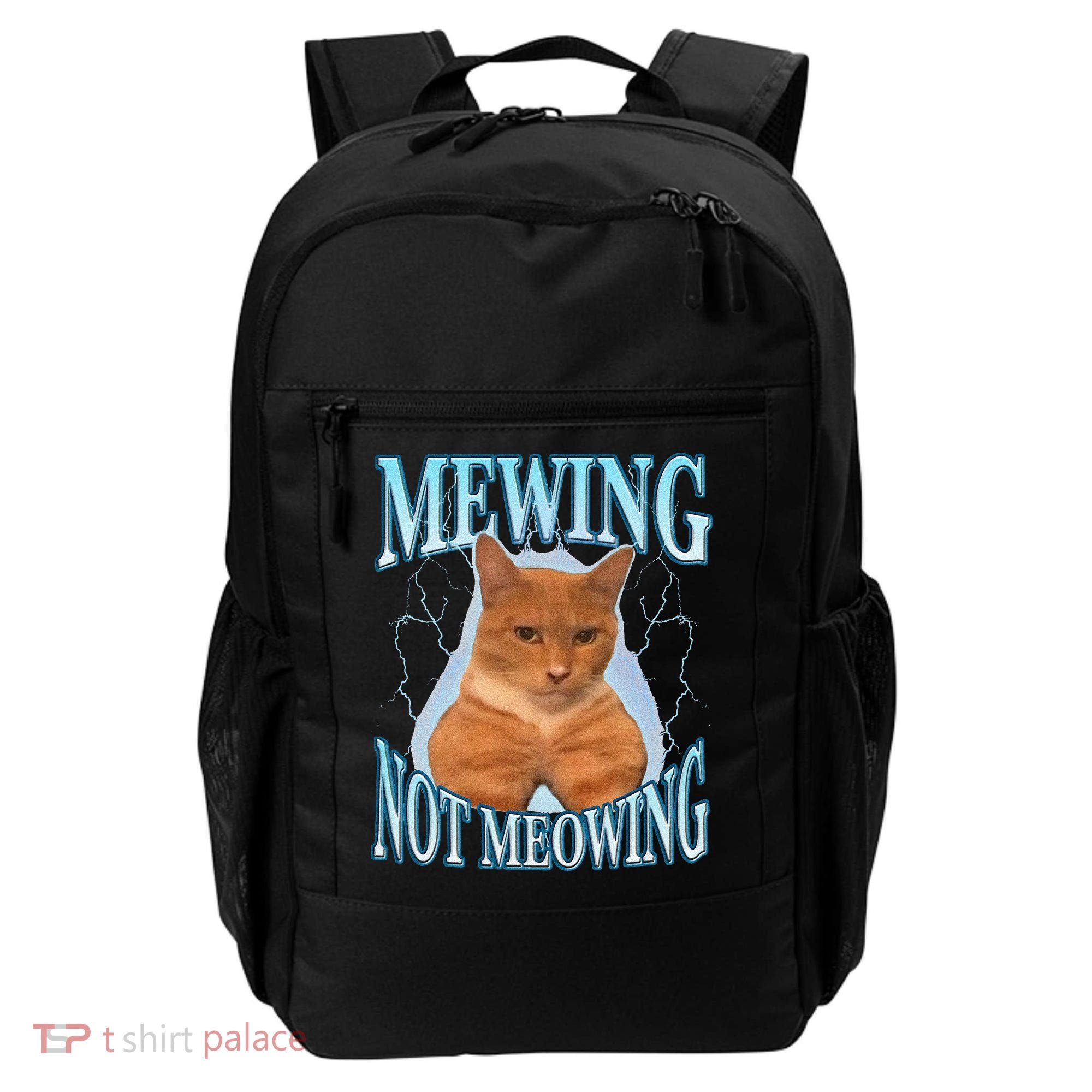 Funny Cat Meme With Meowing Looksmax Meowing Cat Backpack