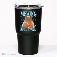 Funny Cat Meme With Meowing Looksmax Meowing Cat Tumbler thumb 0
