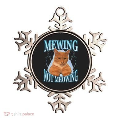 Funny Cat Meme With Meowing Looksmax Meowing Cat Ornament