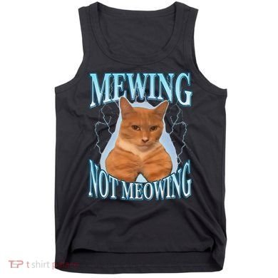 Funny Cat Meme With Meowing Looksmax Meowing Cat Tank Top