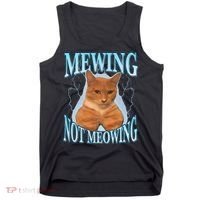 Funny Cat Meme With Meowing Looksmax Meowing Cat Tank Top thumb 0