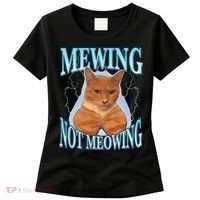 Funny Cat Meme With Meowing Looksmax Meowing Cat Women's T-Shirt thumb 0