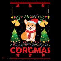 Funny Cute Merry Corgmas Ugly Christmas Sweater Coffee Mug thumb 5