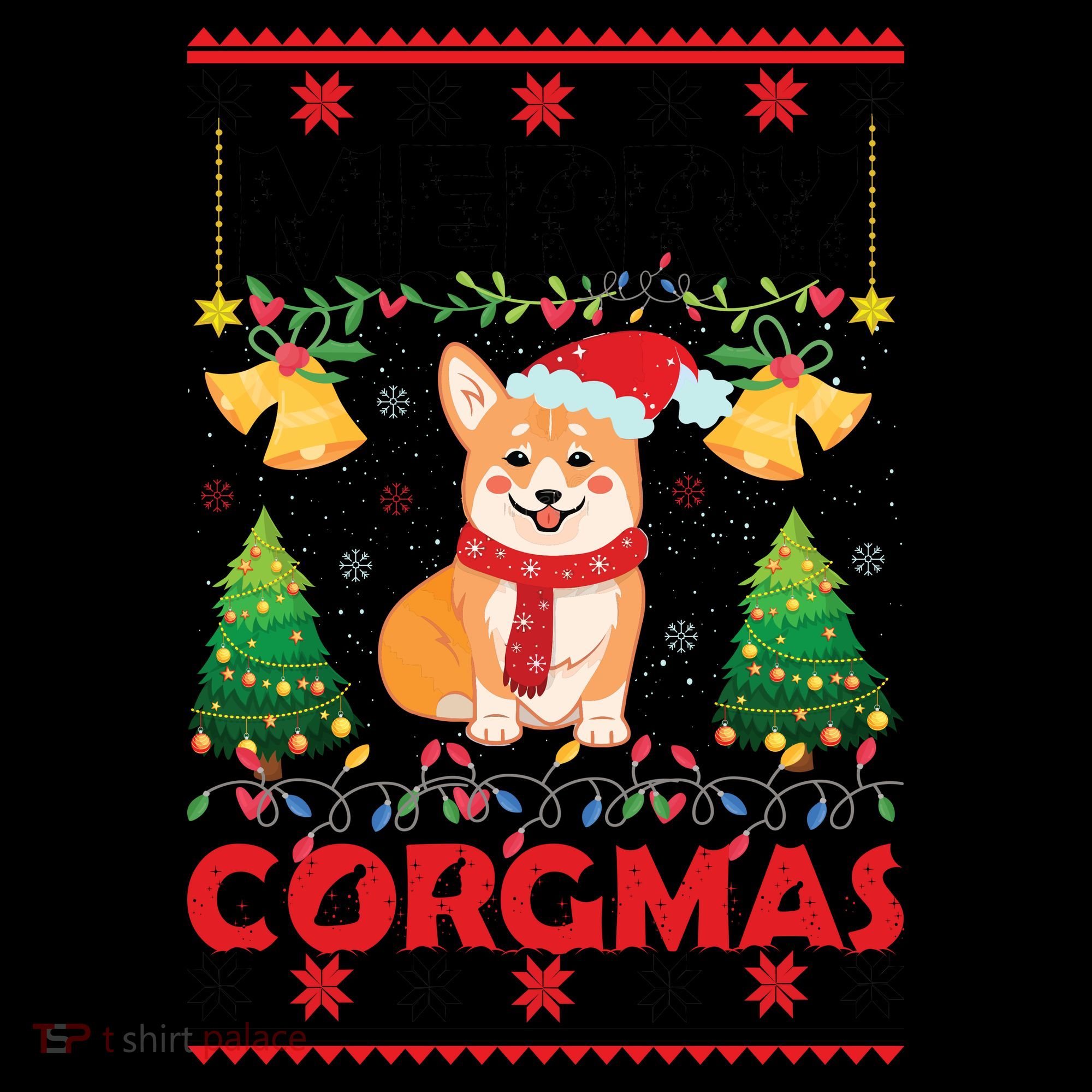 Funny Cute Merry Corgmas Ugly Christmas Sweater Coffee Mug