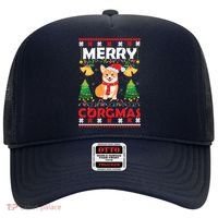 Funny Cute Merry Corgmas Ugly Christmas Sweater Hat thumb 0