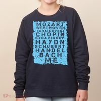 Famous Classical Music Composer Gift Musician Mozart Women's Sweatshirt thumb 0
