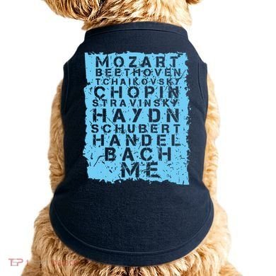 Famous Classical Music Composer Gift Musician Mozart Doggie Tank
