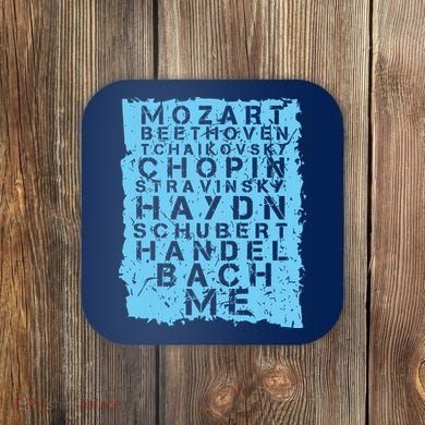Famous Classical Music Composer Gift Musician Mozart Coaster