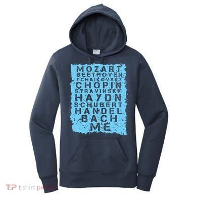 Famous Classical Music Composer Gift Musician Mozart Women's Hoodie