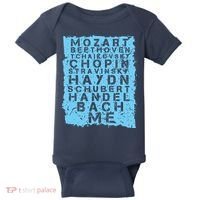 Famous Classical Music Composer Gift Musician Mozart Baby Bodysuit thumb 0
