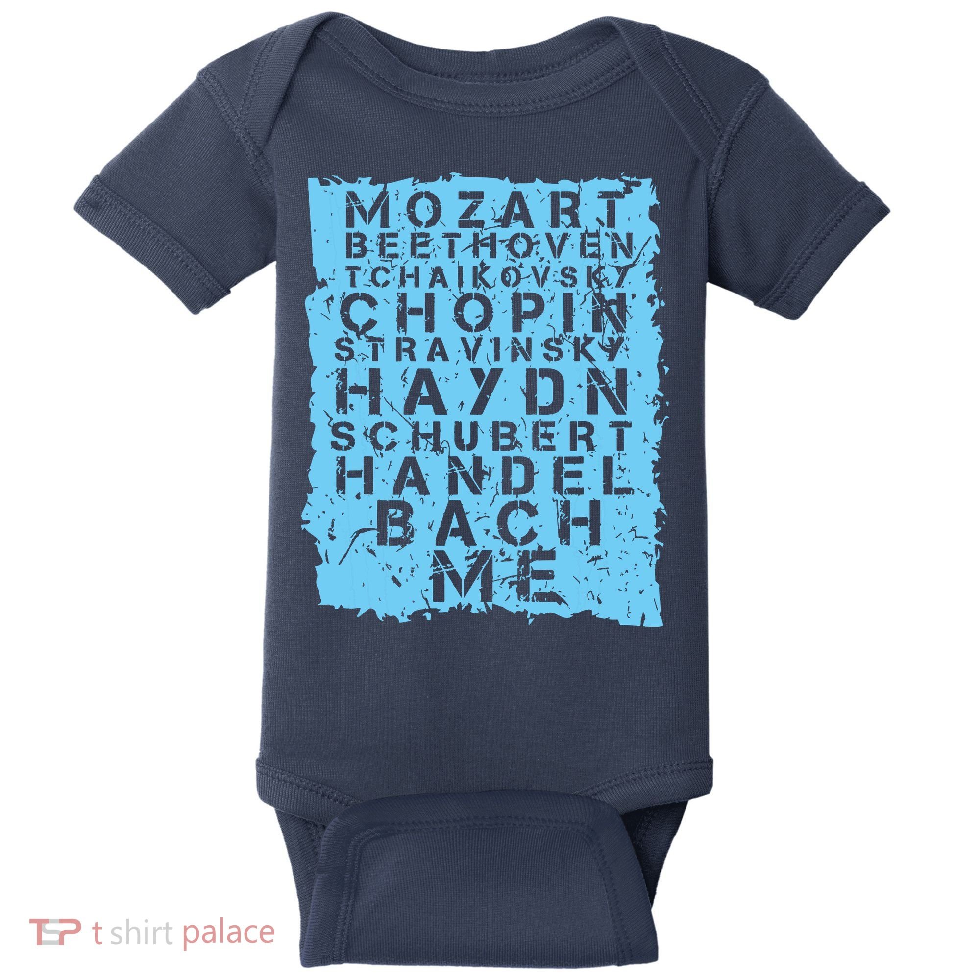 Famous Classical Music Composer Gift Musician Mozart Baby Bodysuit