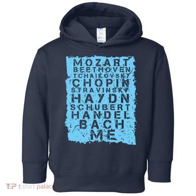 Famous Classical Music Composer Gift Musician Mozart Toddler Hoodie