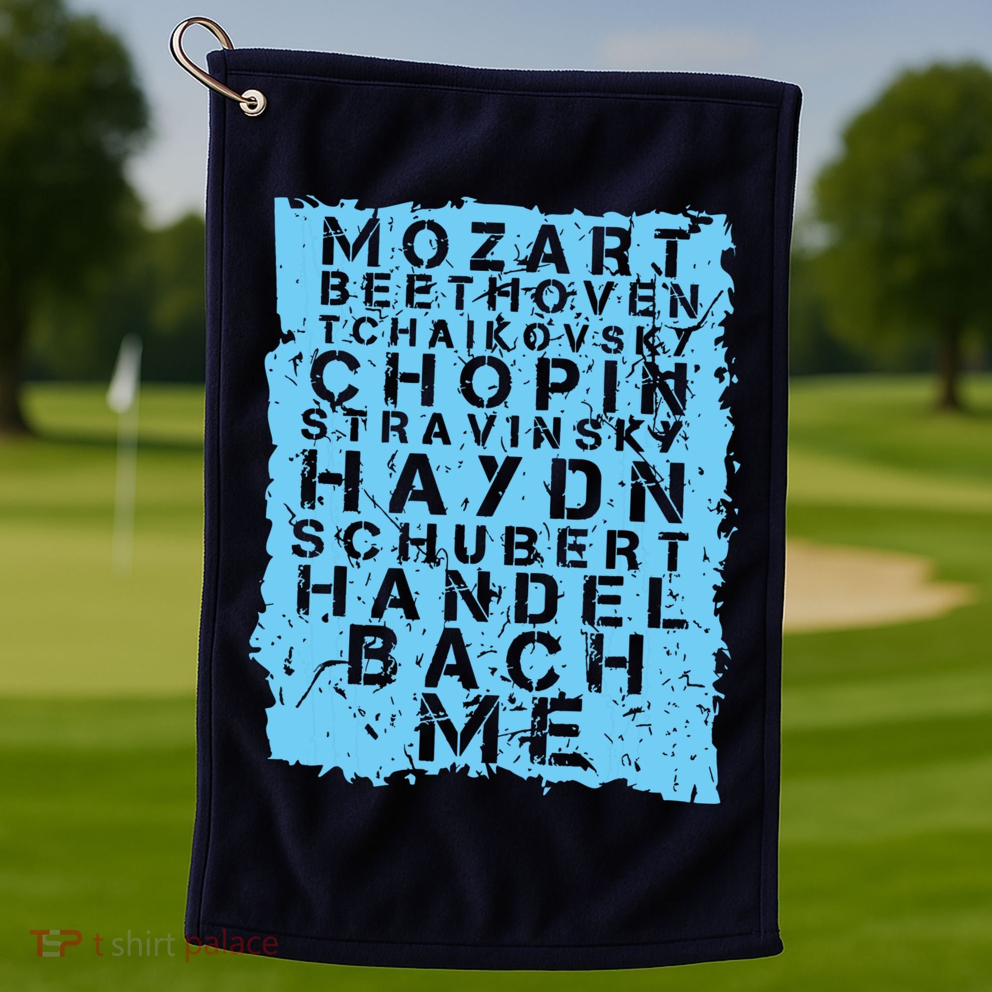 Famous Classical Music Composer Gift Musician Mozart Golf Towel