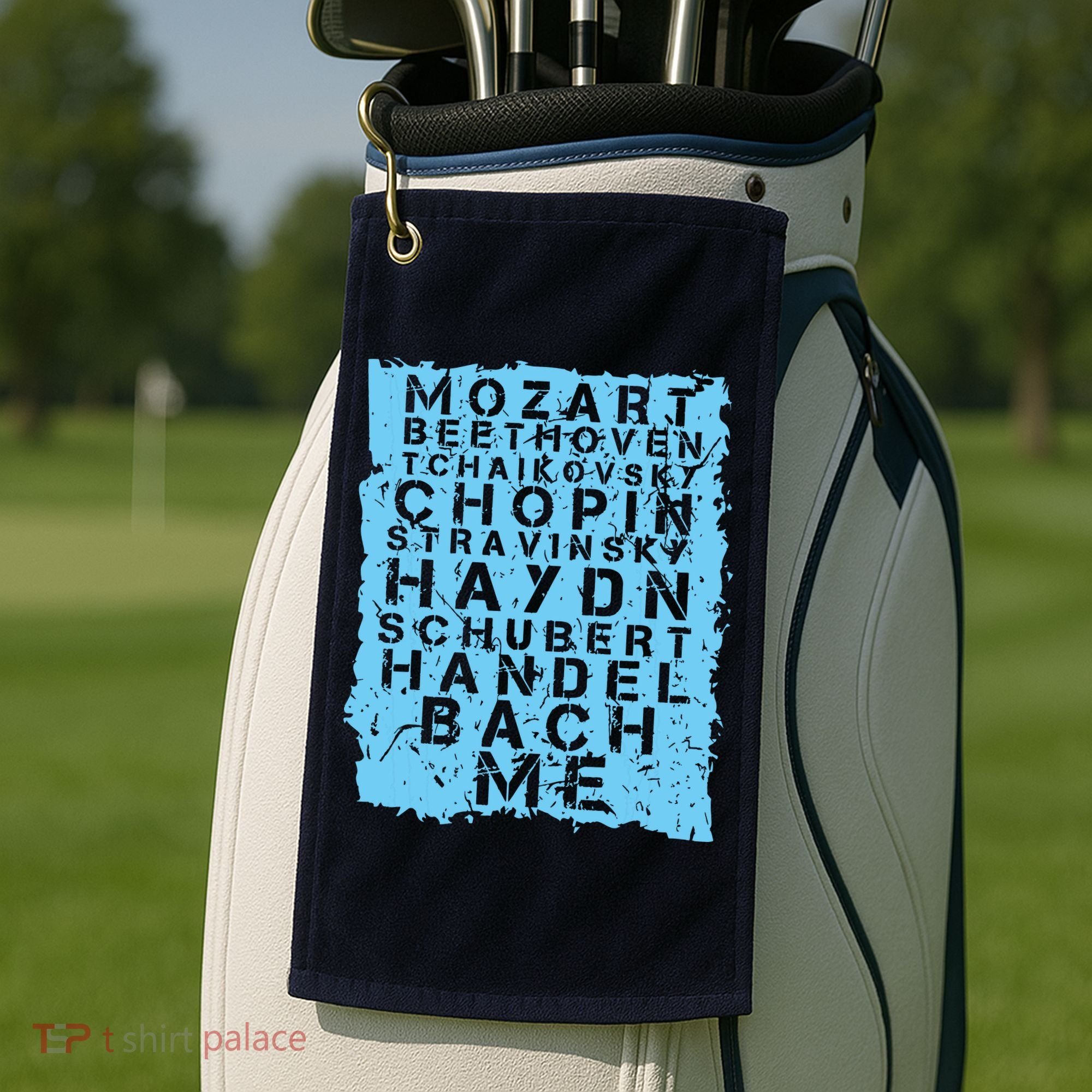 Famous Classical Music Composer Gift Musician Mozart Golf Towel