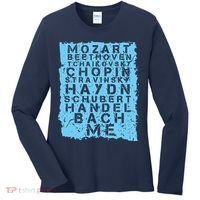 Famous Classical Music Composer Gift Musician Mozart Women's Long Sleeve Shirt thumb 0