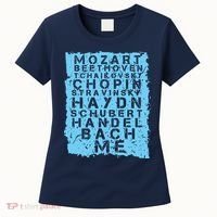 Famous Classical Music Composer Gift Musician Mozart Women's T-Shirt thumb 0
