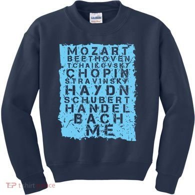 Famous Classical Music Composer Gift Musician Mozart Kids Sweatshirt