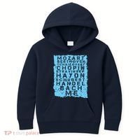 Famous Classical Music Composer Gift Musician Mozart Kids Hoodie thumb 0