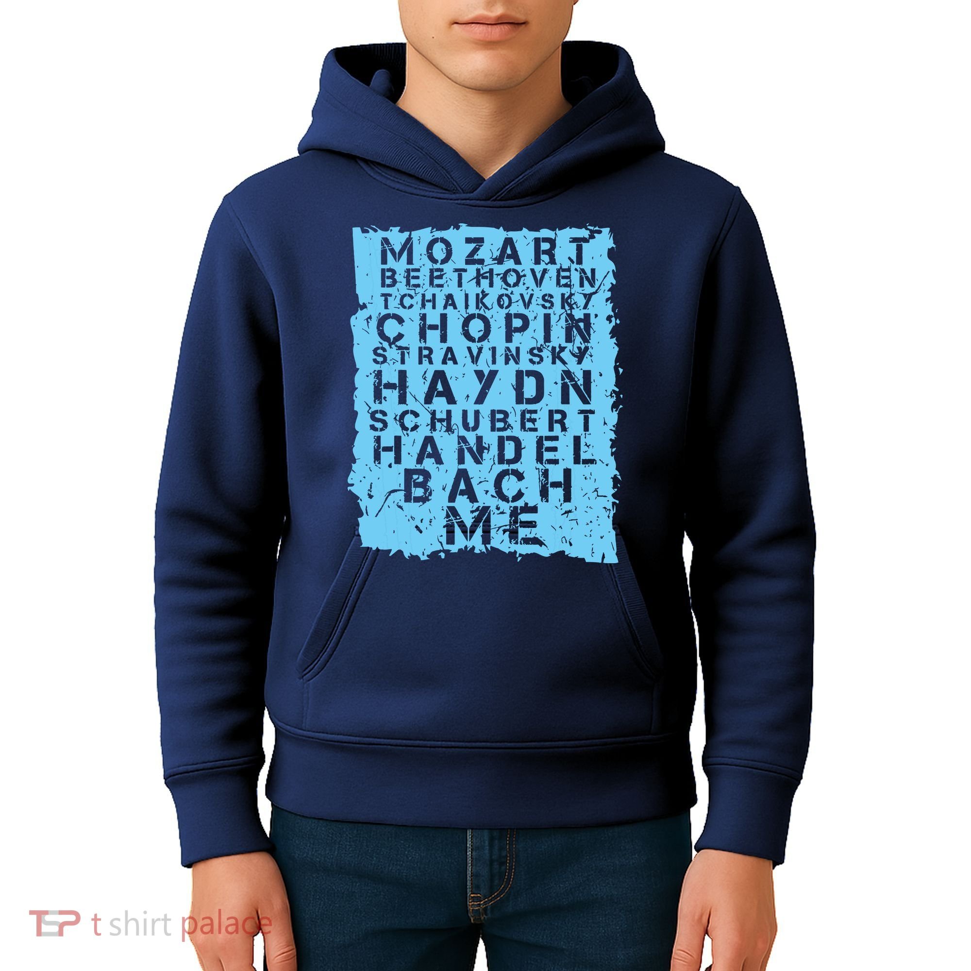 Famous Classical Music Composer Gift Musician Mozart Kids Hoodie