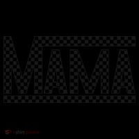 Funny Checkered Mama Black White Gift Wo Coaster thumb 2