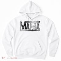 Funny Checkered Mama Black White Gift Wo Hoodie thumb 0