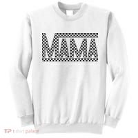 Funny Checkered Mama Black White Gift Wo Sweatshirt thumb 0