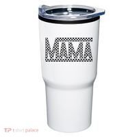 Funny Checkered Mama Black White Gift Wo Tumbler thumb 0