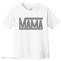 Funny Checkered Mama Black White Gift Wo Toddler T-Shirt thumb 0