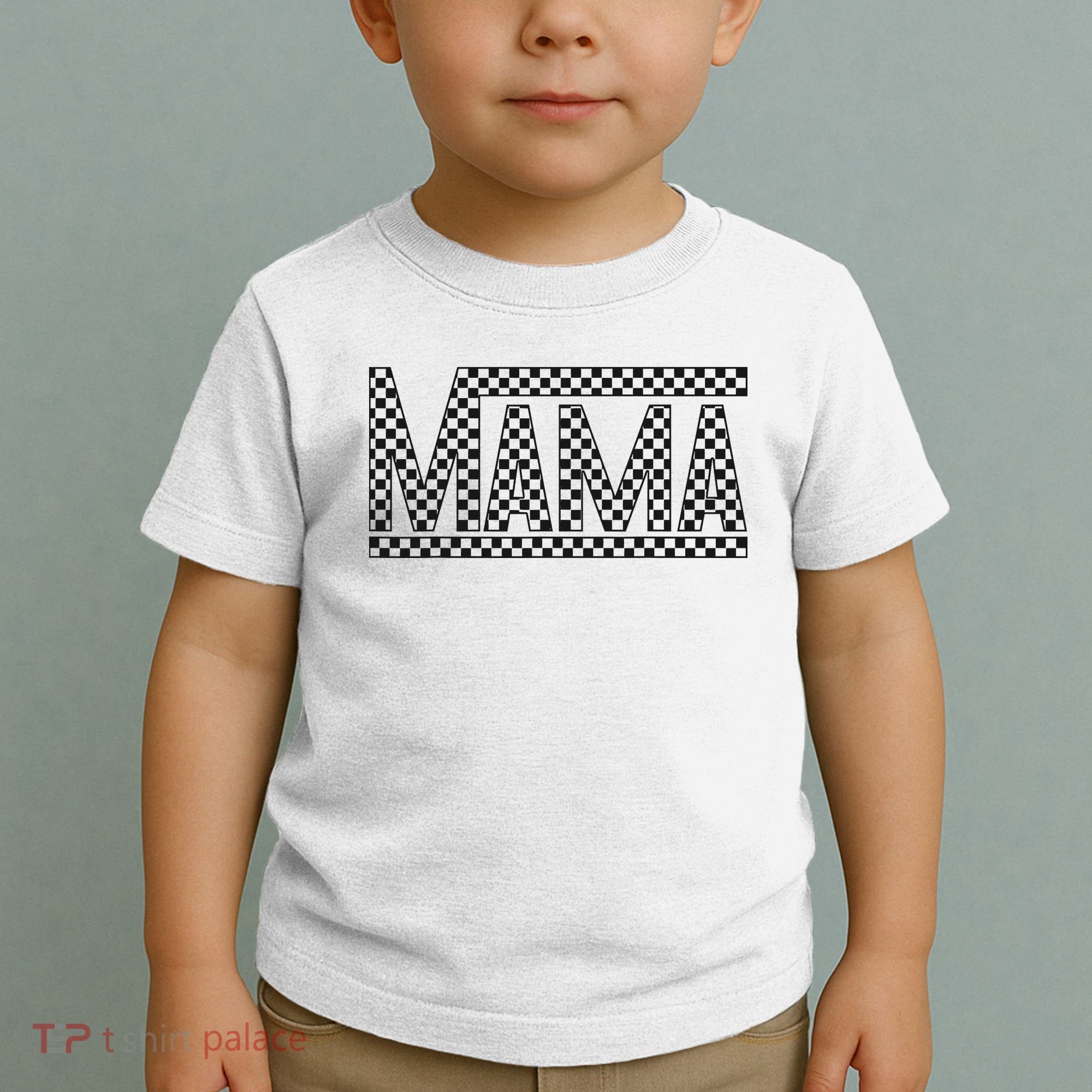 Funny Checkered Mama Black White Gift Wo Toddler T-Shirt