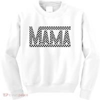 Funny Checkered Mama Black White Gift Wo Kids Sweatshirt thumb 0
